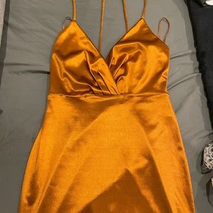 🆕 New Copper Satin Dress